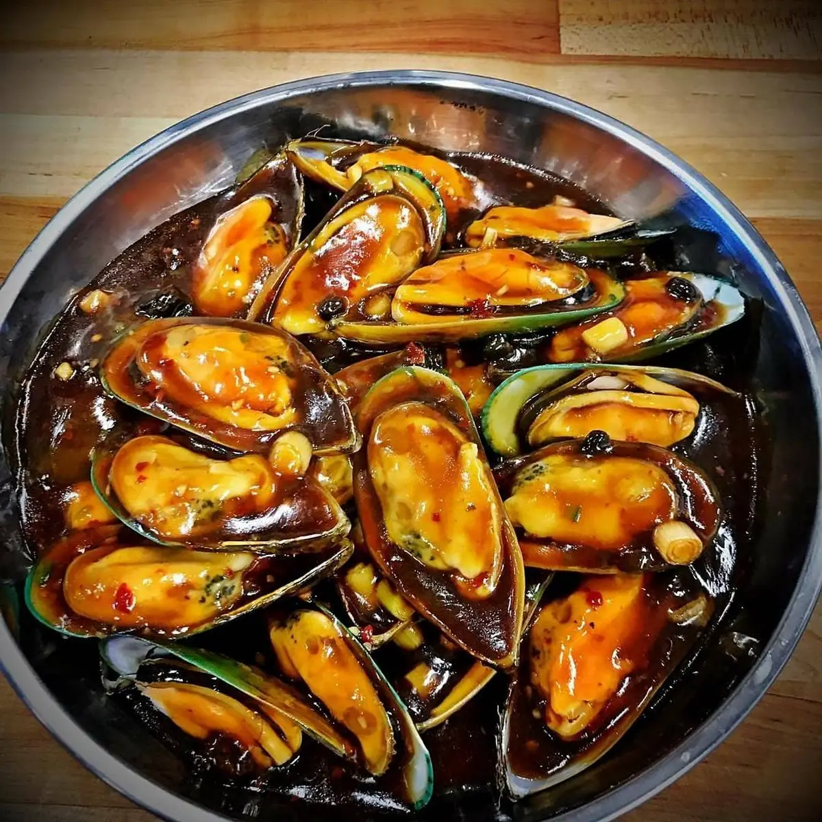 豆鼓青口 mussel with black bean sauce